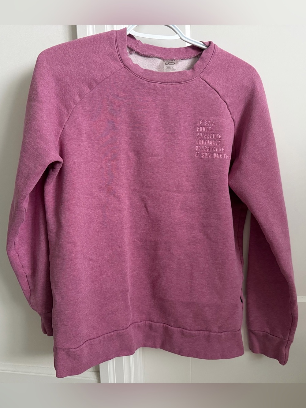 Oraki SOS violence heathered pink Crewneck Sweatshirt